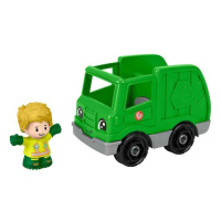 Mattel fisher price little people zelený recyklační vůz, hpx88