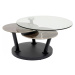 KARE Design Konferenční stolek Avignon - rozkládací, 80cm(+124cm)x80cm
