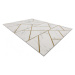 Dywany Łuszczów Kusový koberec Emerald geometric 1012 cream and gold - 200x290 cm