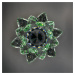 Křišťálové sklo - Lotosový květ Premium, Zelená