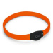 Obojek Visio Light LED USB nabíjecí oranžový 65cm Karlie