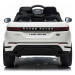 Elektrické autíčko Range Rover Evoque, Jednomístné, bílé, Kožená sedadla, MP3