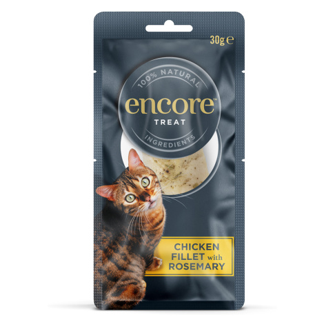 Encore Cat Treat kuřecí filet s rozmarýnem - výhodné balení: 6 x 30 g