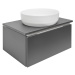 Koupelnová skříňka s krycí deskou SAT Feel 60x30x46 cm antracit mat SATFEEL60ANTD