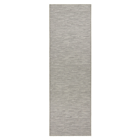 BT Carpet - Hanse Home koberce Běhoun Nature 104265 Cream/Grey – na ven i na doma - 80x500 cm