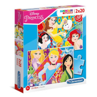 Clementoni: Puzzle 2 x 20 ks Super Color Princess