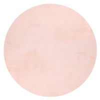 Kusový koberec Cha Cha 535 powder pink kruh 80 × 80 o cm