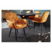 LuxD Designová židle Garold hořčicově-žlutý samet