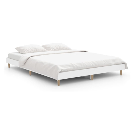 vidaXL Rám postele bílý 135 x 190 cm kompozitní dřevo