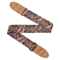 Cascha CGS-VC6 Guitar Strap Vegan Cork - Midnight Jungle