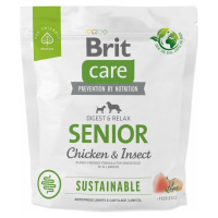 Krmivo Brit Care Dog Sustainable senior Chicken & Insoct 1kg