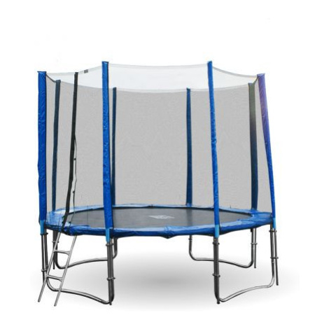 GoodJump 4UPVC modrá trampolína 305 cm s ochrannou sítí + žebřík FOR LIVING