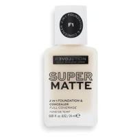 REVOLUTION RELOVE Supermatte Foundation F1 24 ml