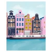 Ilustrace Amsterdam, Petra Lizde, 30x40 cm