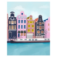 Ilustrace Amsterdam, Petra Lizde, 30 × 40 cm