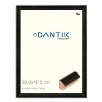 DANTIK rámeček 30 × 40, INCLINATA colori černý plexi čiré