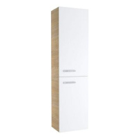 RAVAK Koupelnová skříňka vysoká SB 390 Chrome R cappuccino/bílá