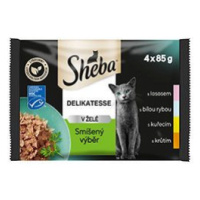 Sheba kapsa mix výběr v želé 4x85g