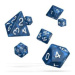Oakie Doakie RPG sada 7 vícestěnných kostek - modrý mramor