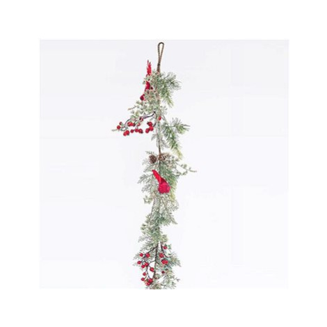 EUROLAMP Vánoční dekorace Větev s bobulemi a ptáčky