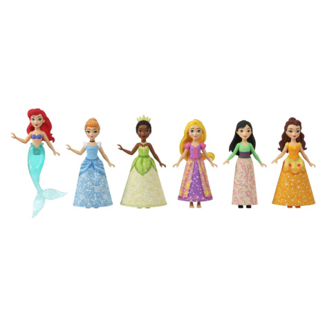 Disney Princess Sada 6 ks malých panenek na čajovém dýchánku HLW91