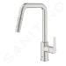 GROHE QuickFix Start Dřezová baterie s výsuvnou sprškou, supersteel 30631DC0