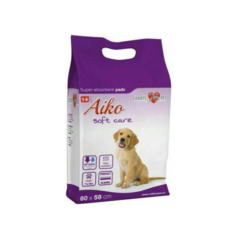 Podložka absorbční pro psy Aiko Soft Care 60x58cm 14ks