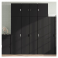 vidaXL Skříň highboard černá 80 x 42,5 x 249 cm kompozitní dřevo