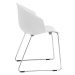 PEDRALI - Židle GRACE 411 DS s chromovanou podnoží - bílá