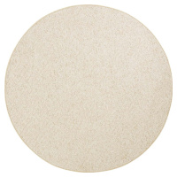 Krémový kulatý koberec ø 133 cm Wolly – BT Carpet