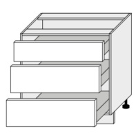 ArtExt Kuchyňská skříňka spodní PLATINIUM | D3M 80 Barva korpusu: Bílá