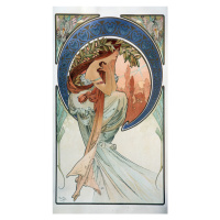 Obrazová reprodukce Poetry (1898), Alfons Mucha, 22.2 × 40 cm