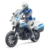 Bruder 62731 BWORLD Policejní motorka Ducati Scrambler s figurkou