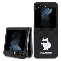 Pouzdro Karl Lagerfeld Saffiano Monogram Pro Samsung Galaxy Z Flip 5 Černé