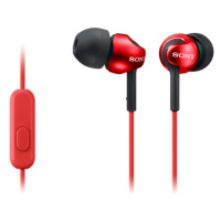 Sluchátka do uší Sony MDR-EX110AP, červená