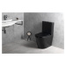 SAPHO PACO WC sedátko, SLIM, Soft Close, černá mat PCS1012B
