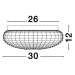 NOVA LUCE stropní svítidlo CLAM čiré sklo bílý kov E27 2x12W 230V IP44 bez žárovky 9738255