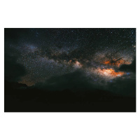 Fotografie Milky Way galaxy on night sky, Sino Images, 40 × 26.7 cm