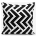 Černo-bílý povlak na polštář s příměsí bavlny Minimalist Cushion Covers Black White Geometric Du