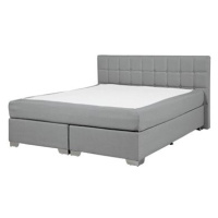 BELIANI postel ADMIRAL 140 × 200 cm, světle šedá