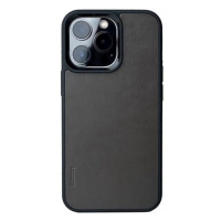 Lemory iPhone 14 kožený kryt s podporou MagSafe šedá