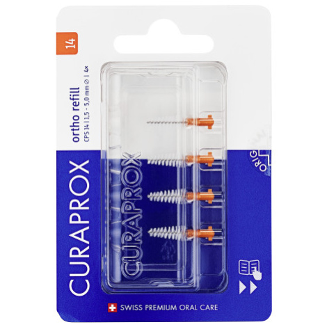 CURAPROX CPS 14 ortho refill mezizubní kartáček 4ks