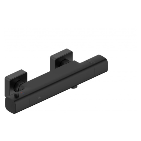 KFA Baterie Malaga, termostatická, sprchová, nástěnná, černá 5756-010-81