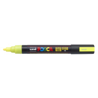 Uni-ball, PC-5M, Posca, akrylový popisovač, kusový, 1 ks Barva: Fluorescenční žlutá