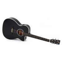 Sigma Guitars 000MC-1E-BK - Black High Gloss