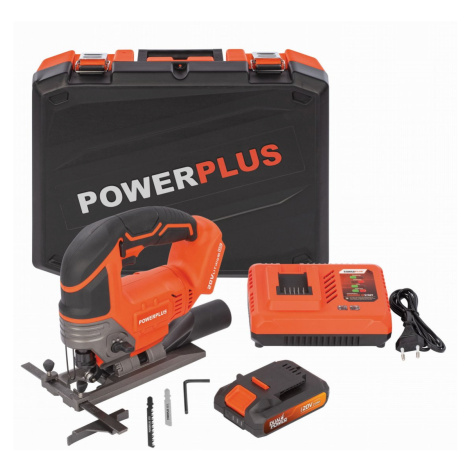 AKU přímočará pila POWERPLUS 20V SET