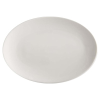Bílý porcelánový talíř Maxwell & Williams Basic, 35 x 25 cm