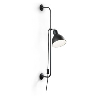 Nástěnná lampa Ideal Lux Shower AP1 nero 179643 černá