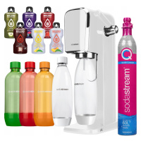 Set Saturátor Sodastream Art White 4 Lahve 1L Fuse Sáčky