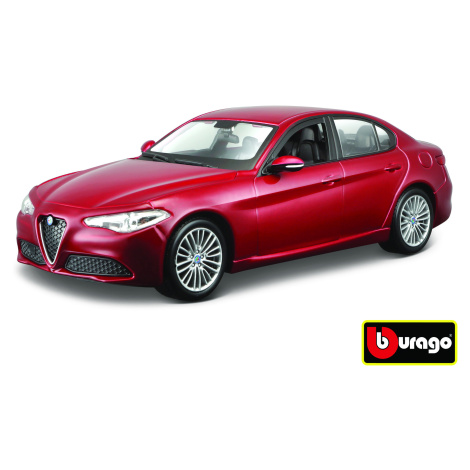 Bburago 1:24 Alfa Romeo Giulia (2016) Metallic červená 18-21080